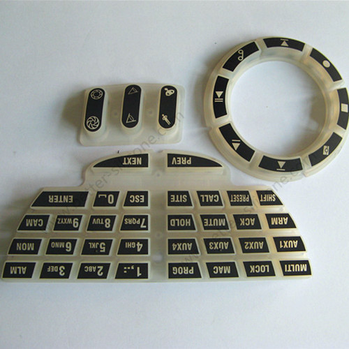 Benutzerdefinierte Siebdruck Silikon Gummitastatur